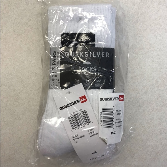 Quiksilver / Socmark Men’s Socks (9 Pair Total) - Picture 2 of 8